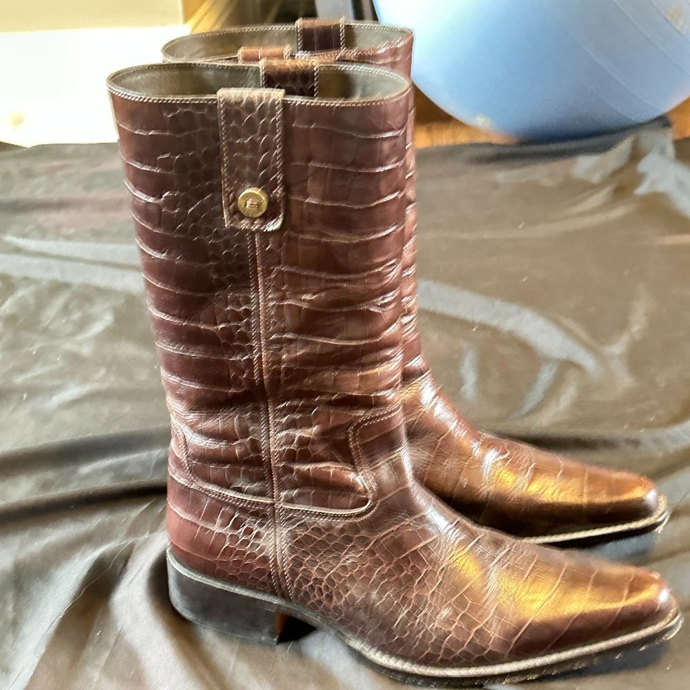 Mens Snake Skin Cole Han Boots
